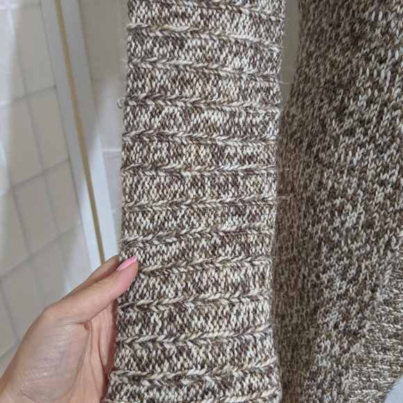 Vintage 70s chunky knit long cardigan sweater - Picture 8 of 9